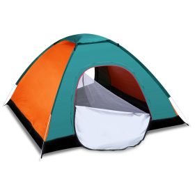 3/4 Man Waterproof Camping Tent Instant Pop Up Dome Tent w/Mosquito Net Doors